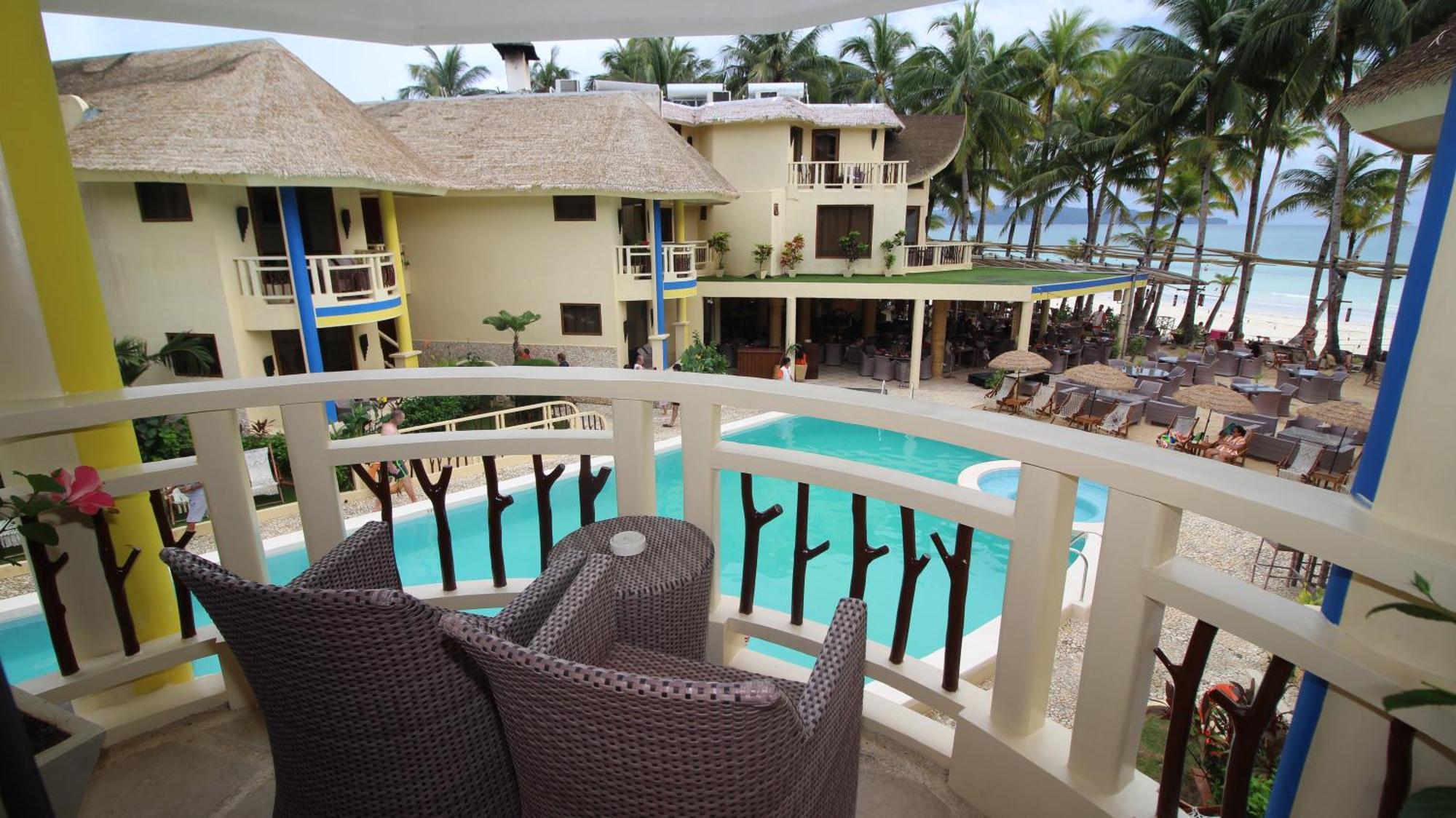 Ambassador In Paradise Balabag  Eksteriør billede View of the pool at the resort